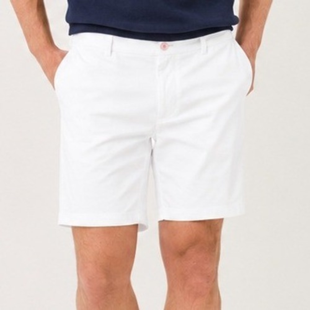 NWT Lilly Pulitzer Men's Stuff Volk Shorts Resort White Stretch Cotton Twill 42
